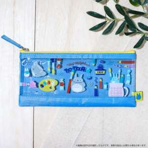 Trousse : Totoro - Transparente bleue