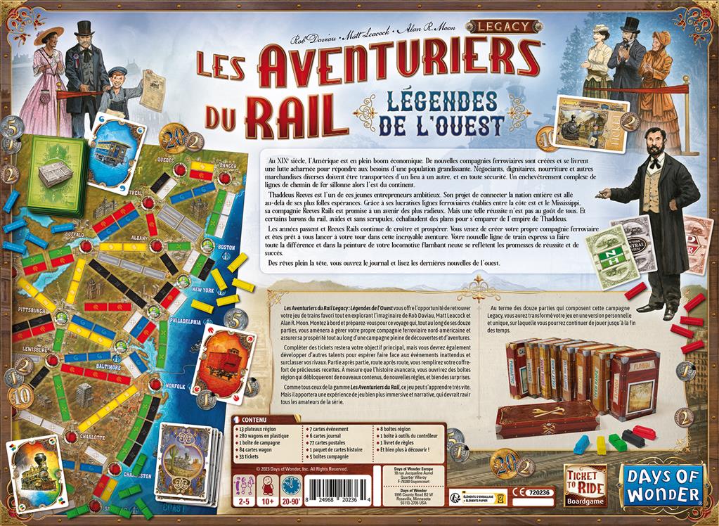 Les Aventuriers du Rail Legacy - Le Petit Caribou