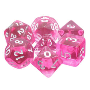 Dés JDR : Gemmes magenta