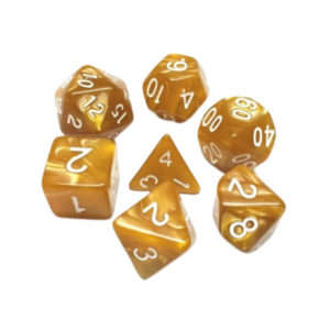 Dés JDR : Or nacré