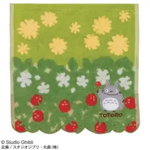 Mini Serviette Totoro Fleurs & Fraises 25x25 cm