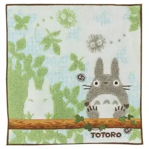 Mini Serviette Totoro Sur une branche 25x25 cm