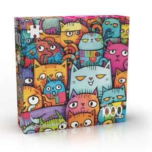 Puzzle : Multicoloured cats