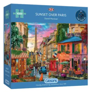 Puzzle : Coucher de soleil sur Paris - 1000 pièces - Gibsons