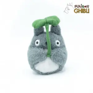 Peluche : Totoro beanbag avec feuille