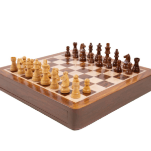 Jeu d'échecs - En bois - 30cm - à tiroirs