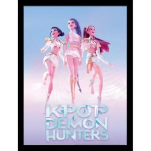 Poster encadré : Kpop Demon Hunters - 30x40cm