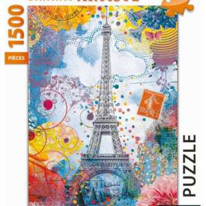 Puzzle : Tour Eiffel multicolore