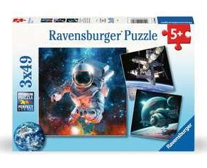 Puzzle : Aventure dans l'espace - 3x49P