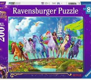 Puzzle : La magie de l'école des Licornes - 200 pièces XXL