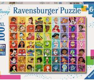 Puzzle : La palette des couleurs Disney - 100 pièces XXL