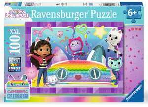 Puzzle : Une fête s'impose - Gabby's dollhouse - 100 pièces XXL