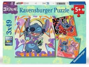 Puzzle : Stitch Jouer toute la journée - 3x49P