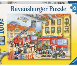 Puzzle : Les pompiers - 100 pièces XXL